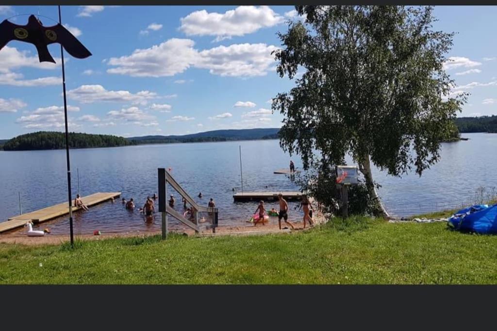 Egen Stuga Och Vedeldad Bastu Linghed Экстерьер фото
